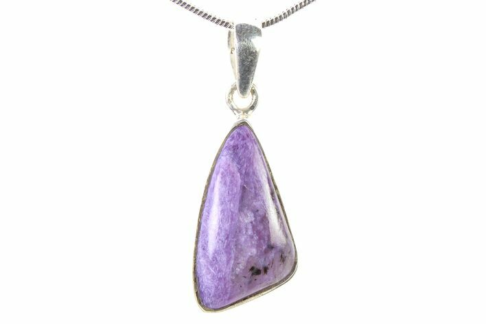 Siberian Charoite Pendant (Necklace) - Sterling Silver #321464